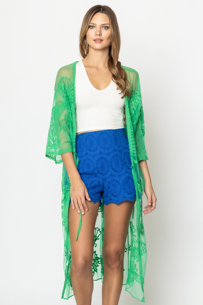 Women's Butterfly Lace Kimono by BURACQ