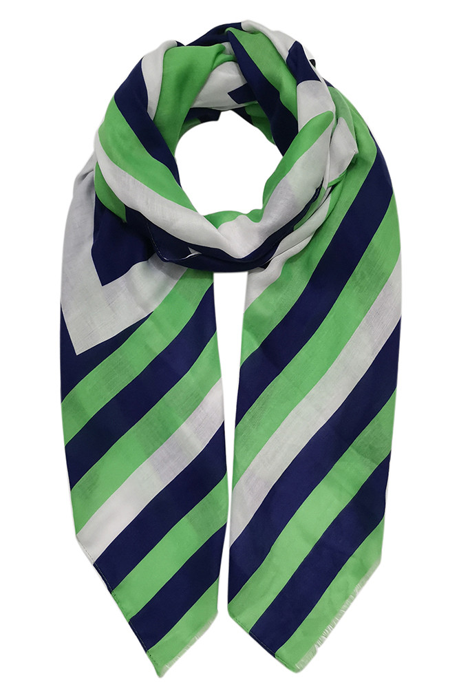 Women's Abstract Print Scarf in Green