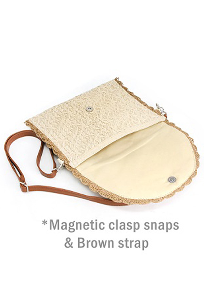 Women's Textured Envelope Clutch Crossbody Bag — crossbody bag photo 2