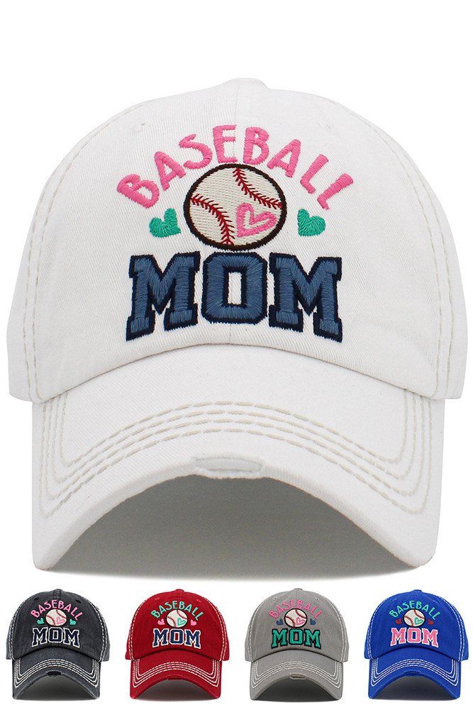 Baseball Mom Washed Vintage Ballcap by BURACQ
