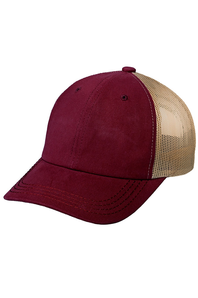 Women's Cotton Brushed Baseball Cap in Berry