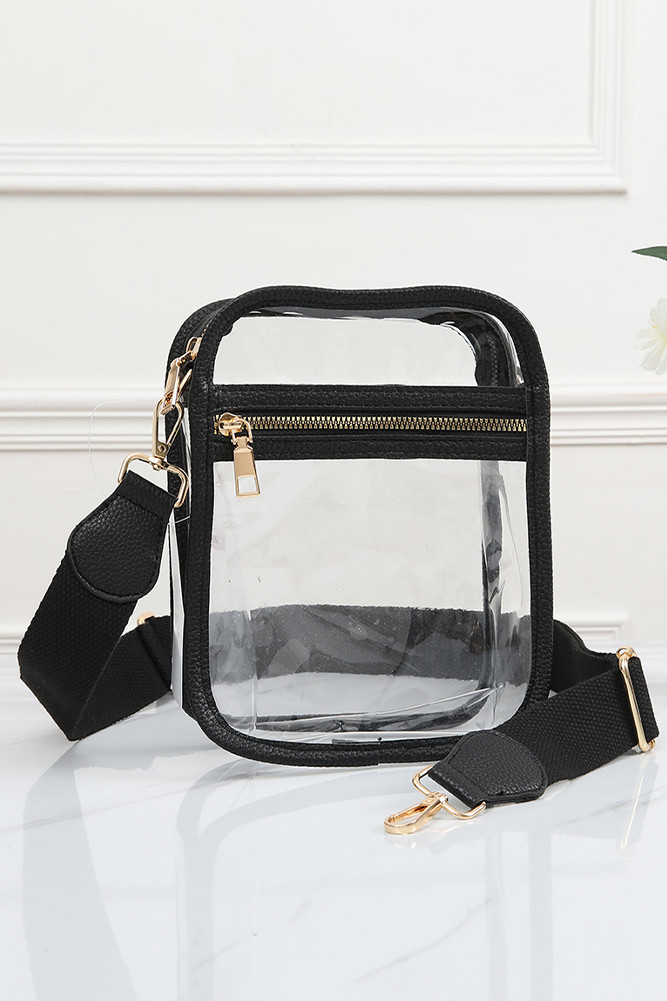 Women's Clear PU Crossbody Mini Bag by BURACQ