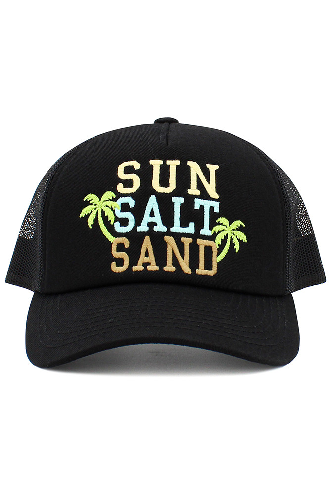 Sun Salt Sand Vintage Basecap in Black