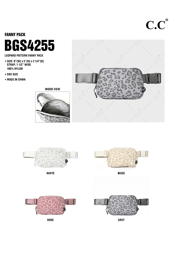 Women's Leopard Pattern Fanny Pack Belt Bag — fanny pack photo 2