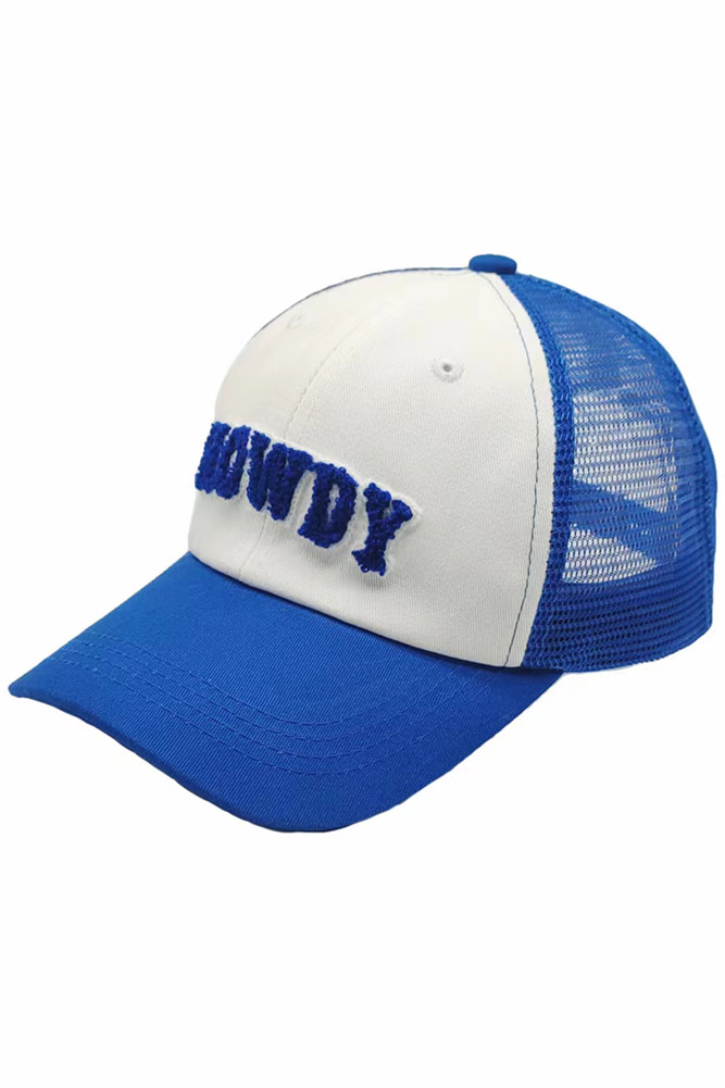 Women's Howdy Mesh Back Baseball Cap in Blue