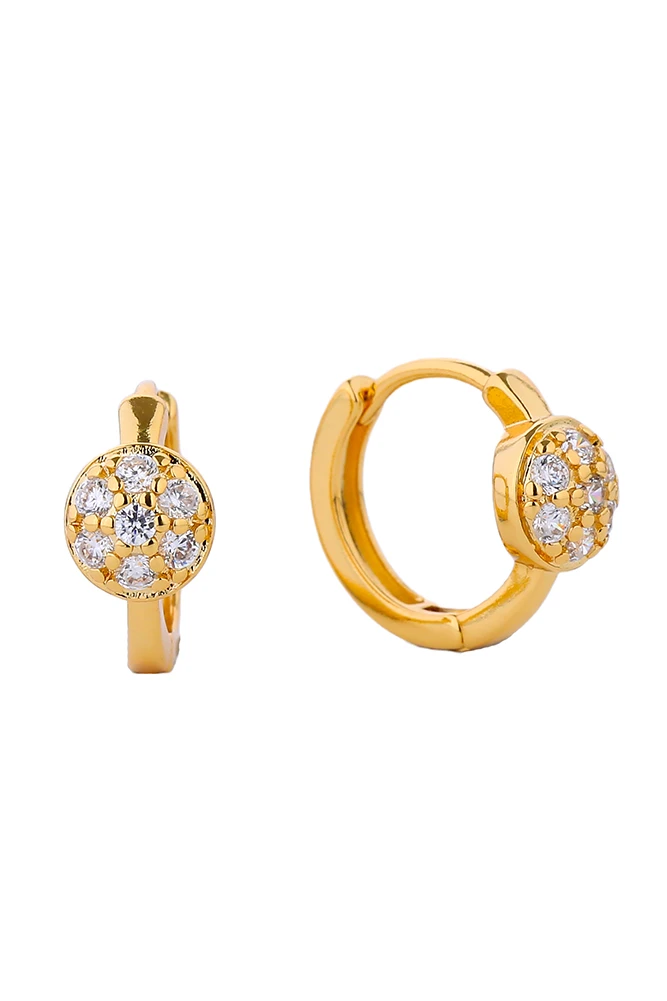 Women's 14K Gold Dipped Huggie Earrings by BURACQ
