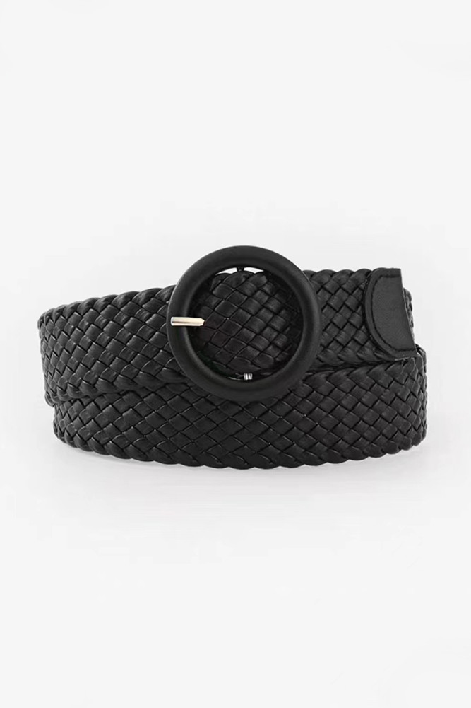 Women's Braided Color Plating Belt by BURACQ