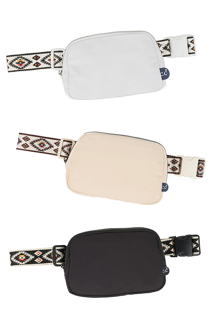 Women's Aztec Strap Fanny Pack Belt Bag by BURACQ