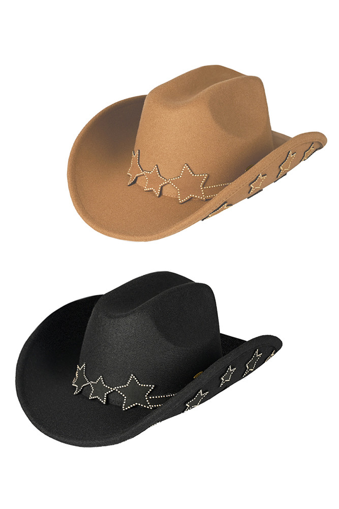 Women's Star Embellishment Cowboy Hat by BURACQ