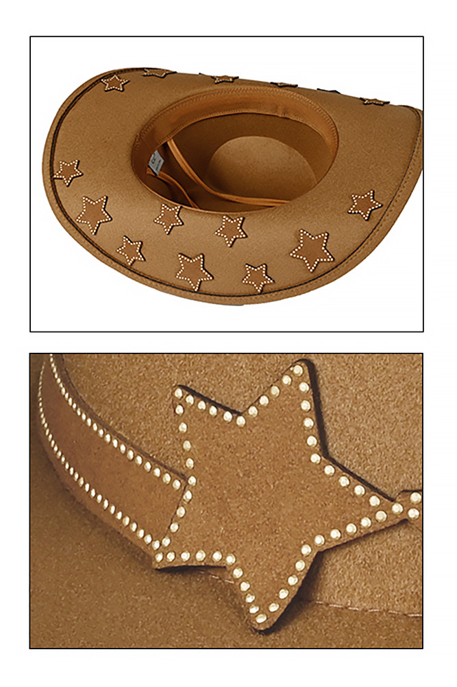 Women's Star Embellishment Cowboy Hat — cowboy hat photo 3
