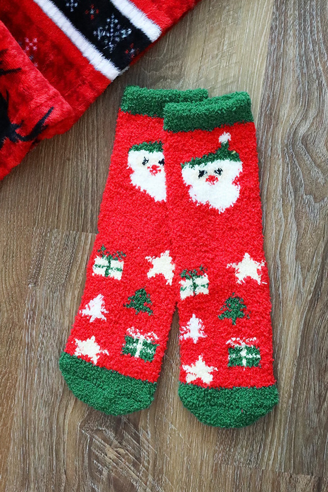 Women's Christmas Holiday Fuzzy Socks Set — socks photo 7
