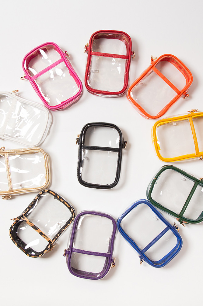 Women's Clear Crossbody Stadium Bag by BURACQ