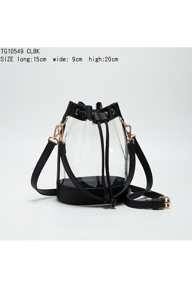 Women's Clear Crossbody Stadium Bucket Bag — bucket bag photo 4