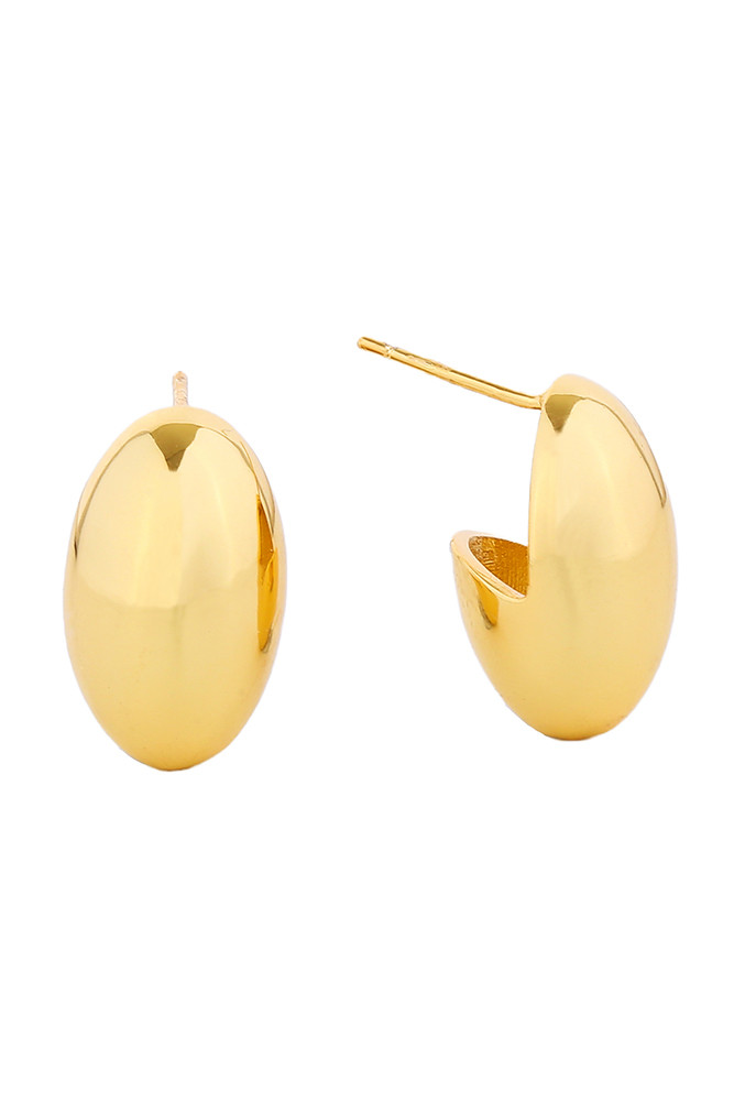 Women's 14K Gold Dipped Stud Earrings by BURACQ