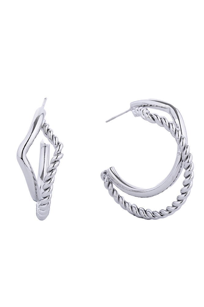 Women's 14K Gold Dipped Post Hoop Earrings by BURACQ