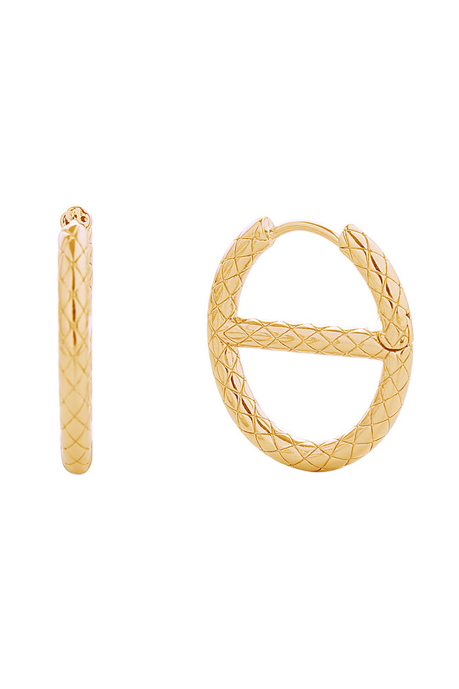 Women's 14K Gold Dipped Farandole Huggie Earrings in Gold