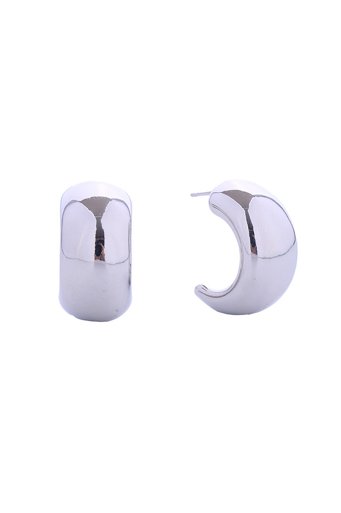 Women's 14K Gold Dipped Midnight Moon Stud Earrings by BURACQ