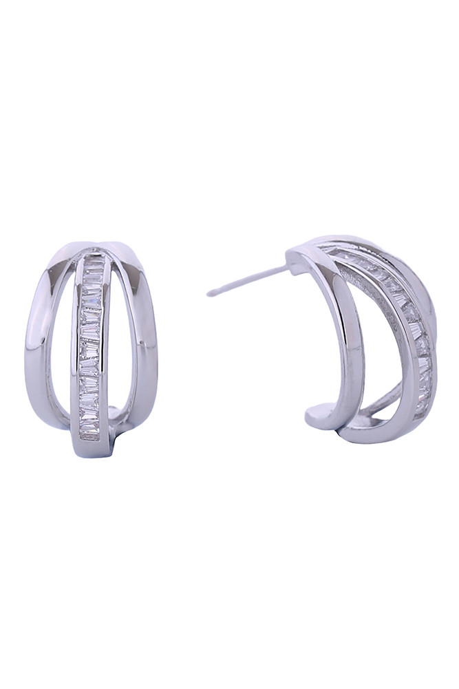 Women's 14K Gold Dipped Daily Mixed Triple Hoop Earrings by BURACQ