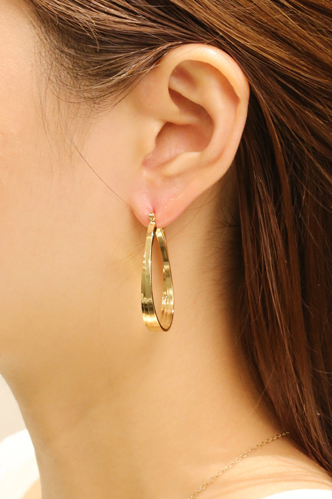 Women's 14K Gold Dipped Triple Oval Hoop Earrings by BURACQ