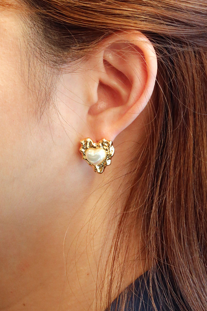 Women's 14K Gold Dipped Everlasting Love Stud Earrings in Gold