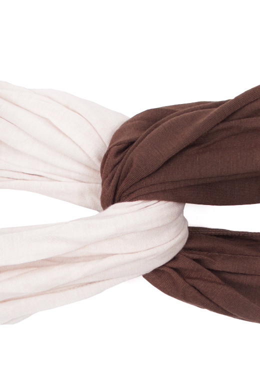 Women's Two-Tone Connected Double Infinity Scarf — infinity scarf photo 6