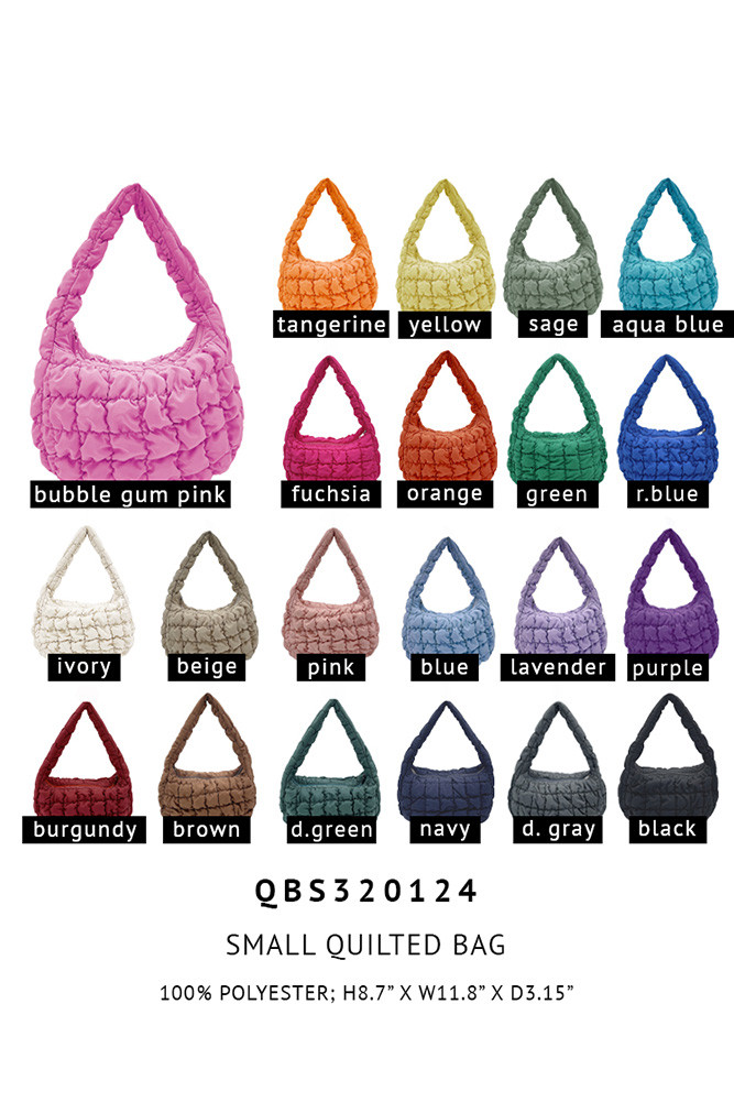 Women's Small Quilted Solid Bag by BURACQ