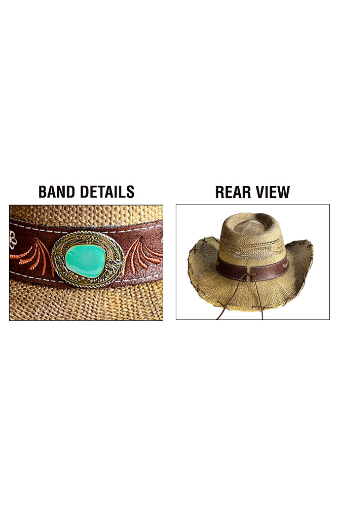 Women's Metallic X Stitches Ventead Cowboy Hat — cowboy hat photo 3