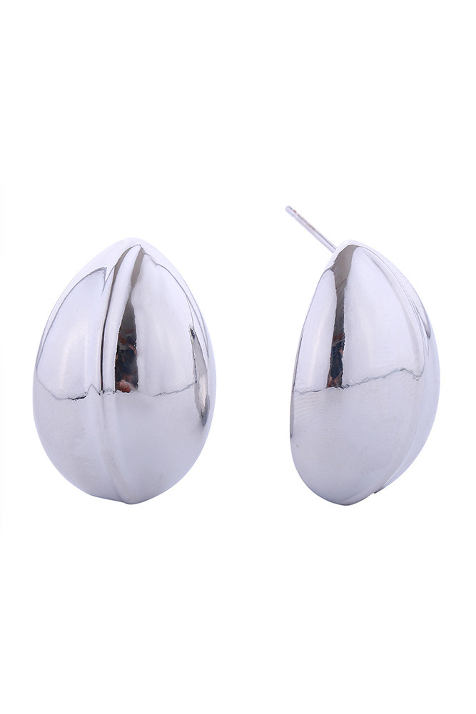 Women's 14K Gold Dipped Matte Macadamia Stud Earrings by BURACQ