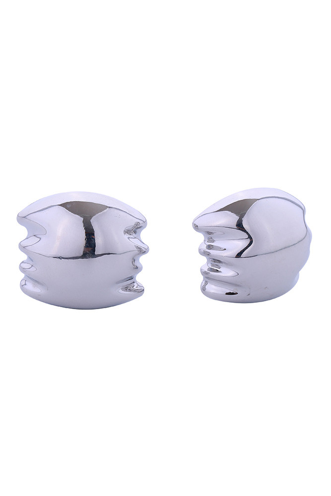 Women's 14K Gold Dipped Bold Chunky Stud Earrings by BURACQ
