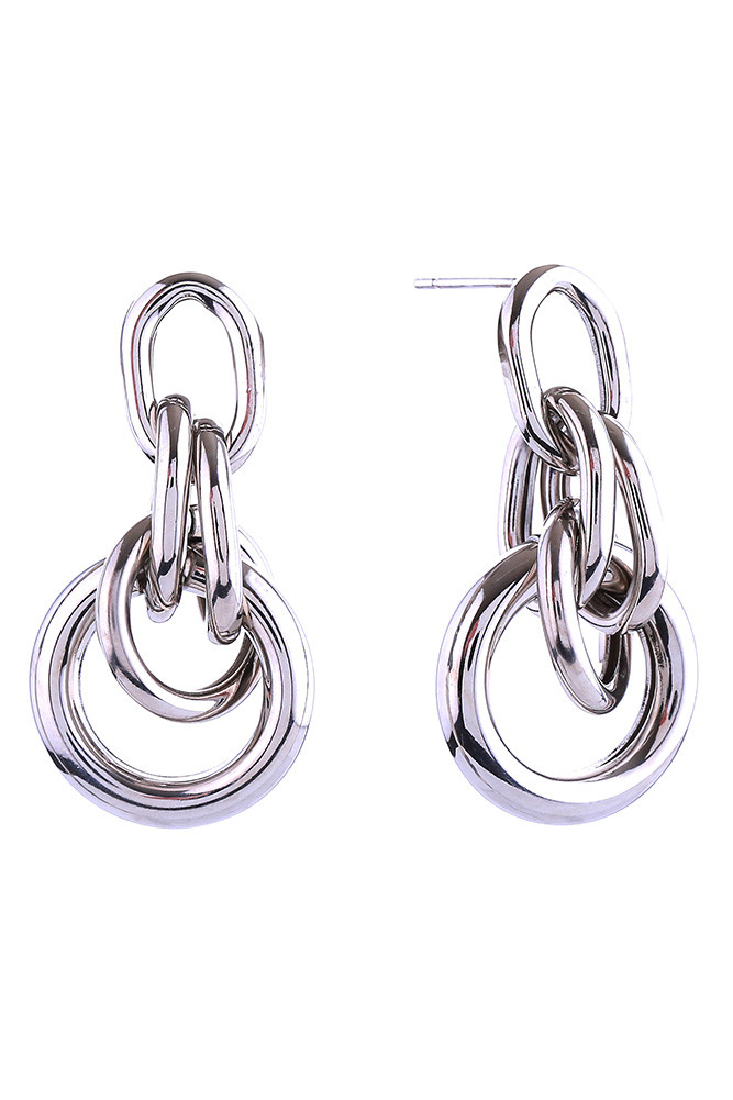 Women's 14K Gold Dipped Double Door Knocker Stud Earrings by BURACQ