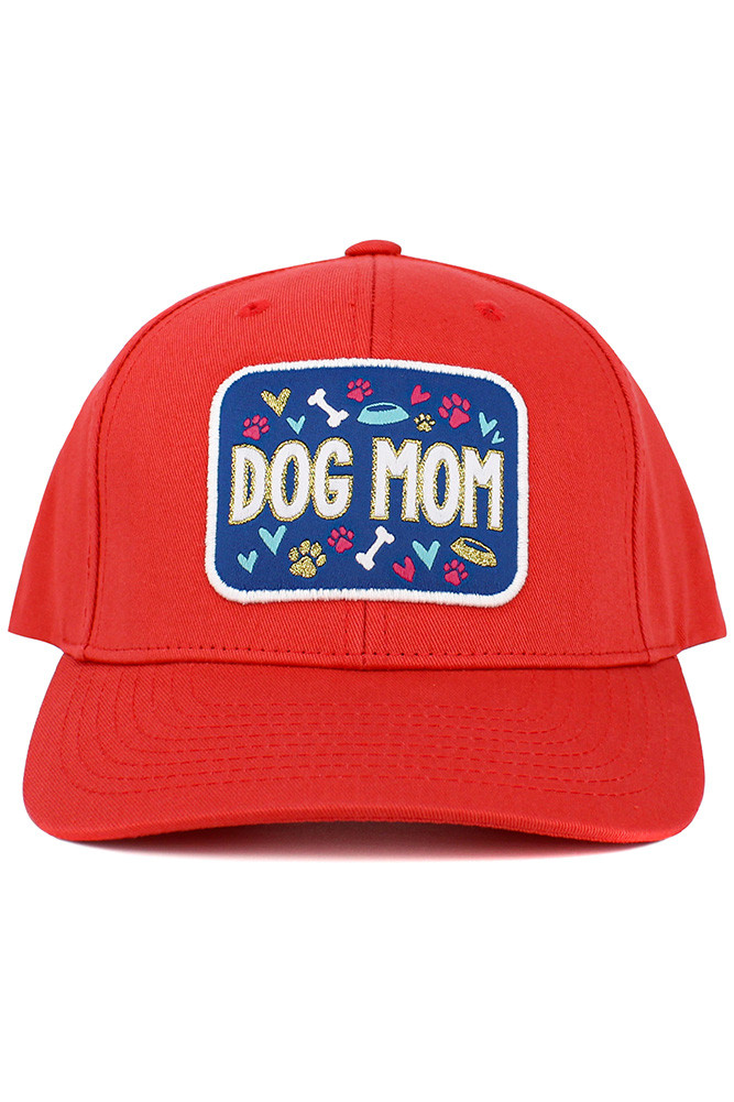 Women's Dog Mom Washed Vintage Baseball Cap — baseball cap photo 6