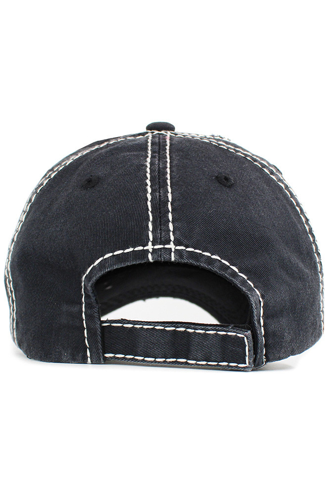 Women's Jesus Is My Savior Pickleball Vintage Baseball Cap in Black