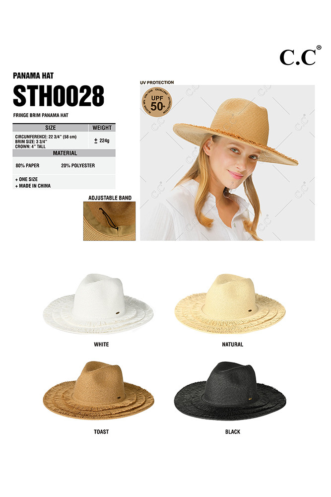 Women's Fringe Brim Panama Hat — Panama hat photo 2