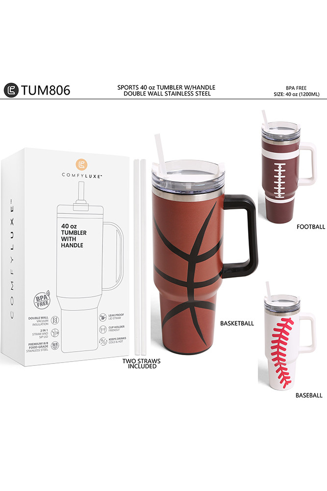 Sports 40 oz Tumbler with Handle — tumbler photo 2