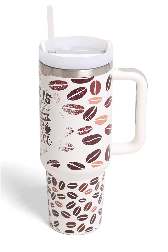Coffee Bean 40 oz Tumbler with Handle — tumbler photo 4