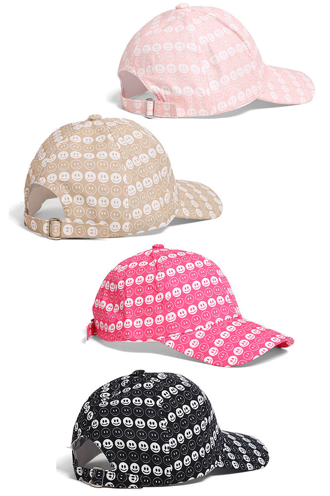 Women's Happy Face Pattern Baseball Cap by BURACQ