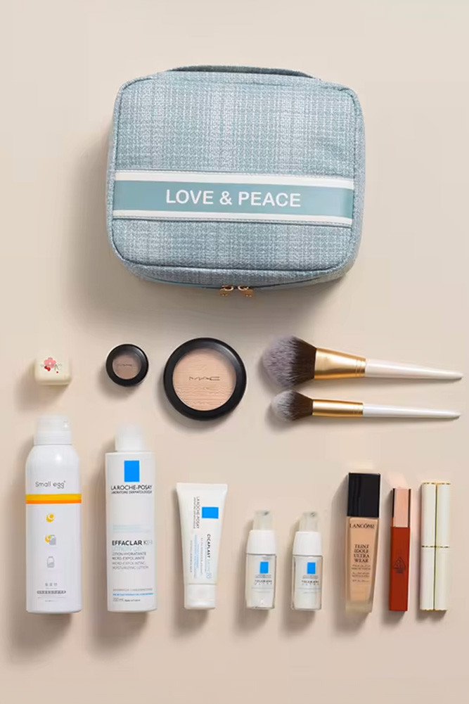 Women's Love & Peace Cosmetic Bag — bag photo 4