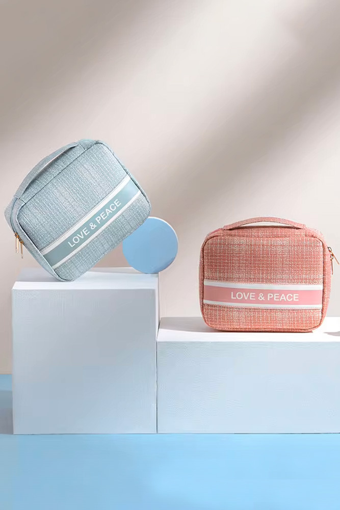 Women's Love & Peace Cosmetic Bag — bag photo 5