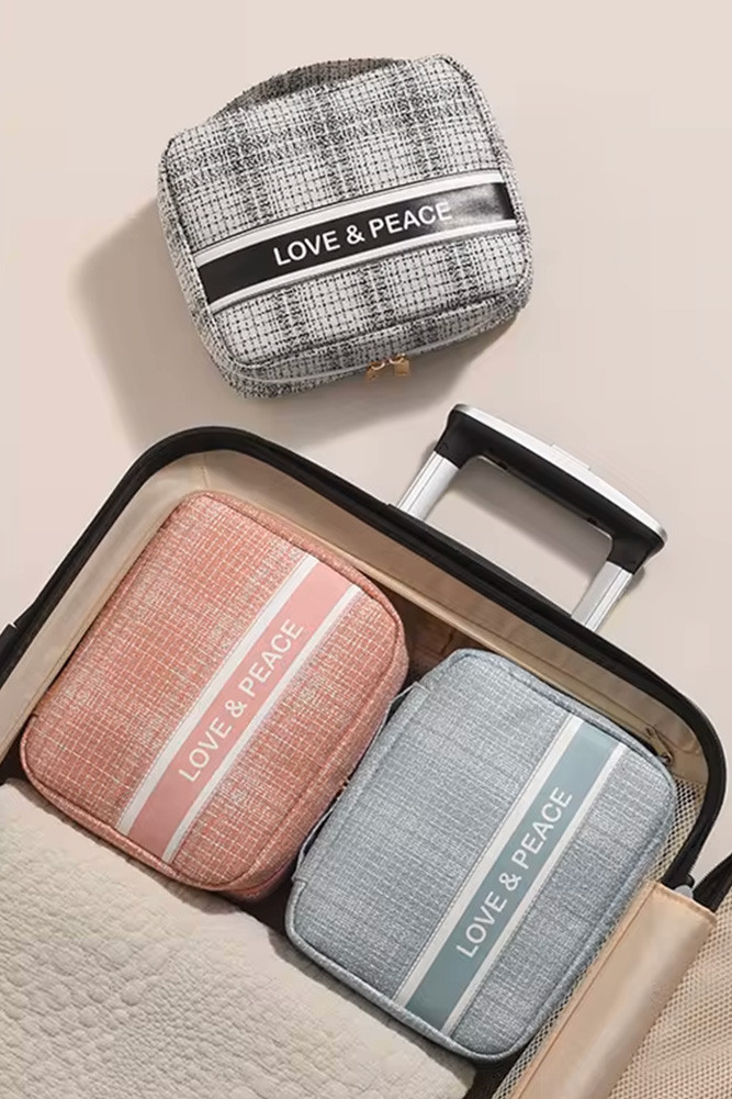 Women's Love & Peace Cosmetic Bag by BURACQ