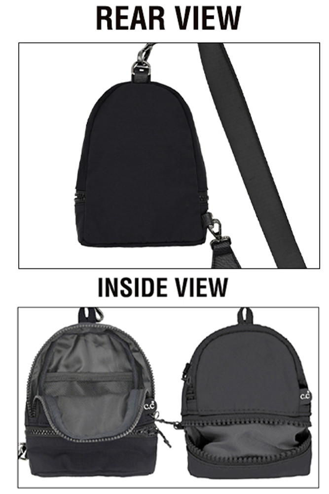 Women's Mini Solid Sling Backpack — backpack photo 3