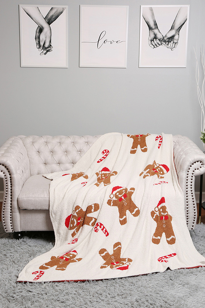 Christmas Holiday Theme Throw Winter Blanket for Couch and Bed by BURACQ