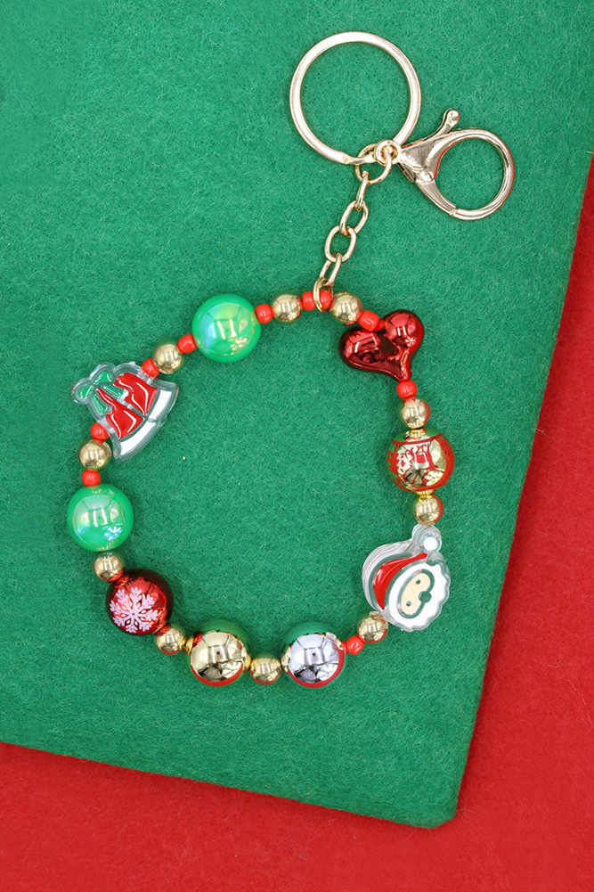 Christmas Charm Holiday Theme Keychain Bag Charm by BURACQ