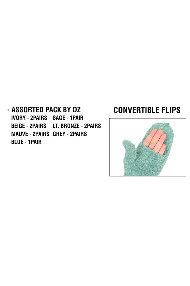 Women's Metallic Eyelash Solid Mitten Winter Glove — gloves photo 2