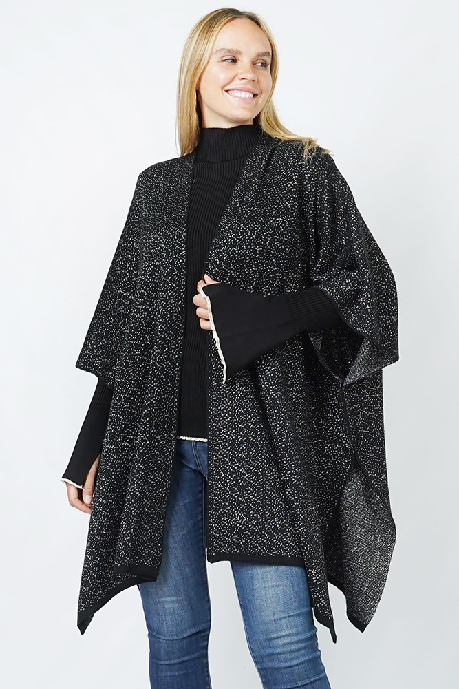 Women's Rulex Knit Ruana Winter Vest by BURACQ
