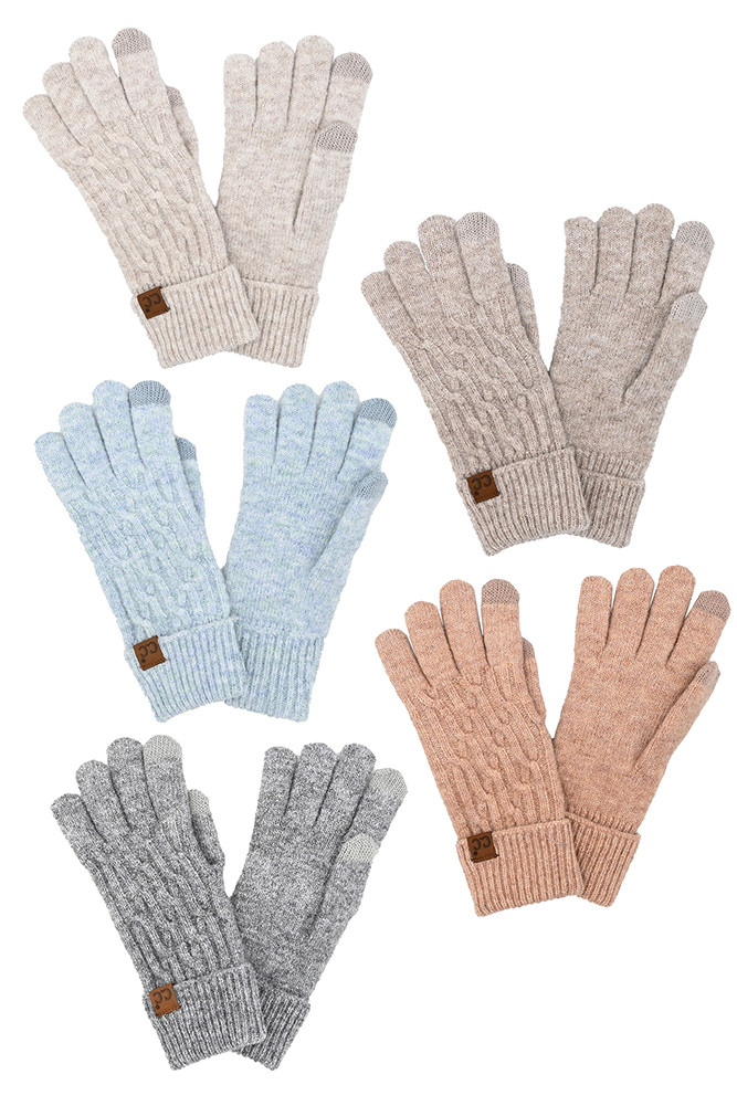 Women's Chain Link Cable Gloves by BURACQ