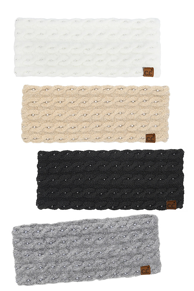Women's Pearl Embellishments Head Wrap by BURACQ