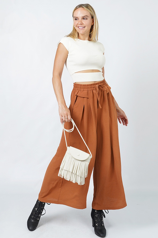 Women's Double Layered Fringe Mini Crossbody Bag by BURACQ