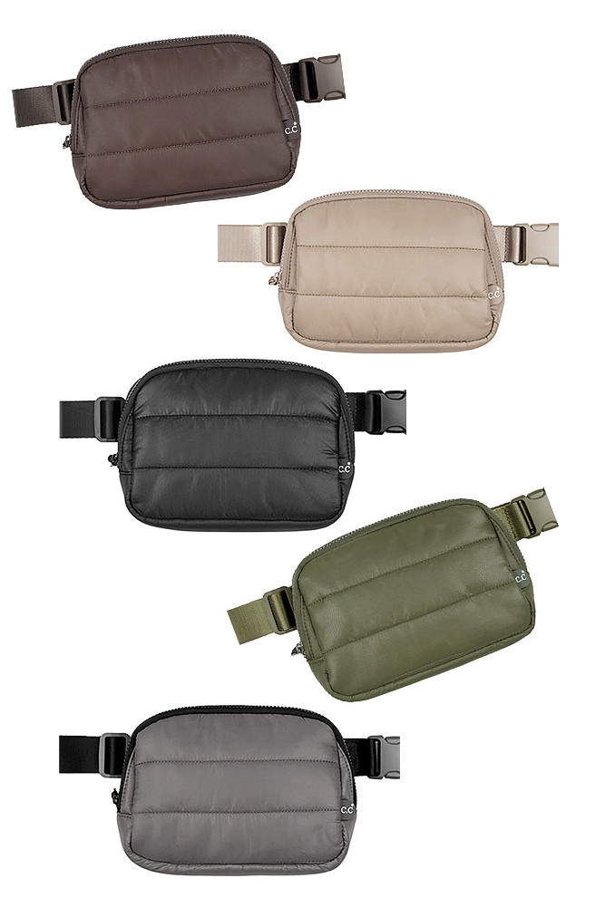 Women's Puffer Padding Fanny Pack Belt Bag by BURACQ