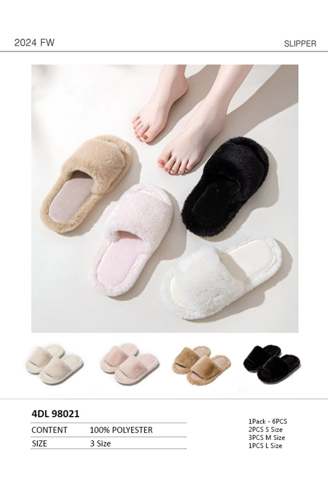 Women's Open Toe Plain Fuzzy Winter Sleepers — cold-weather accessory photo 2