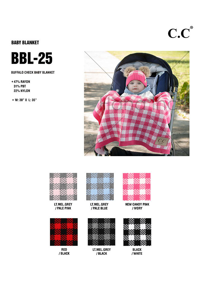 Buffalo Check Baby Blanket for Couch and Bed — blanket photo 2